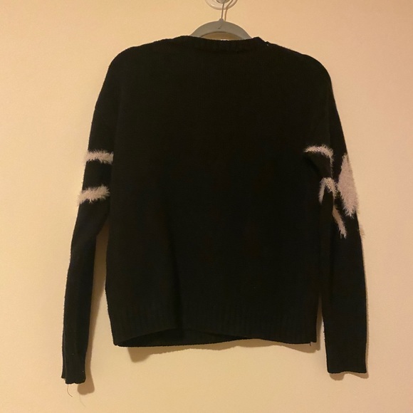Black-white knitting sweatshirt - Picture 2 of 2